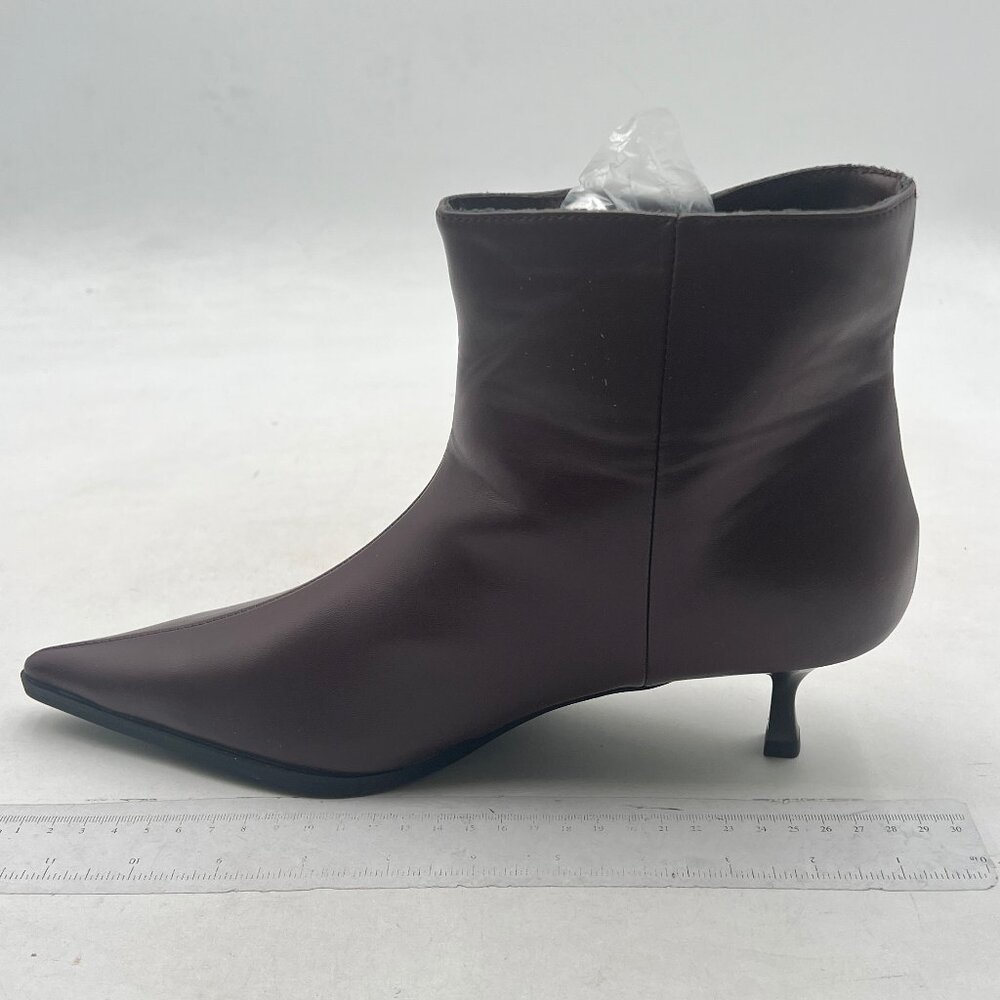 Chic Dark Brown Ankle Booties